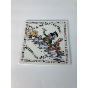 ALICE IN WONDERLAND Ceramic Trivet Paul Cardew Design England